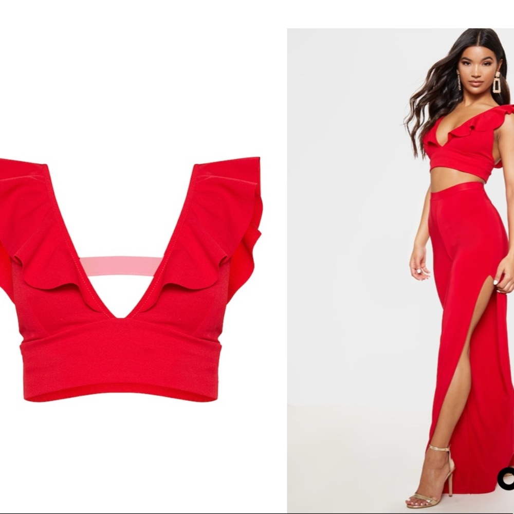 Frilly crop top